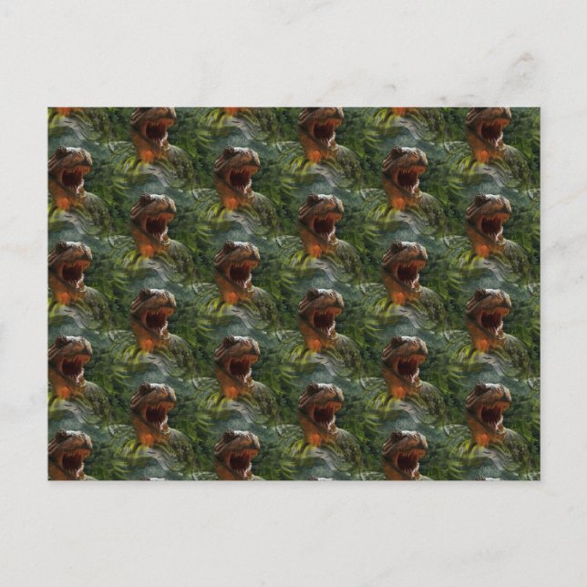 Carte Postale dinosaures jurassiques (Devant)