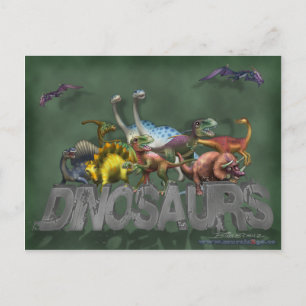 Carte Postale Dinosaurs