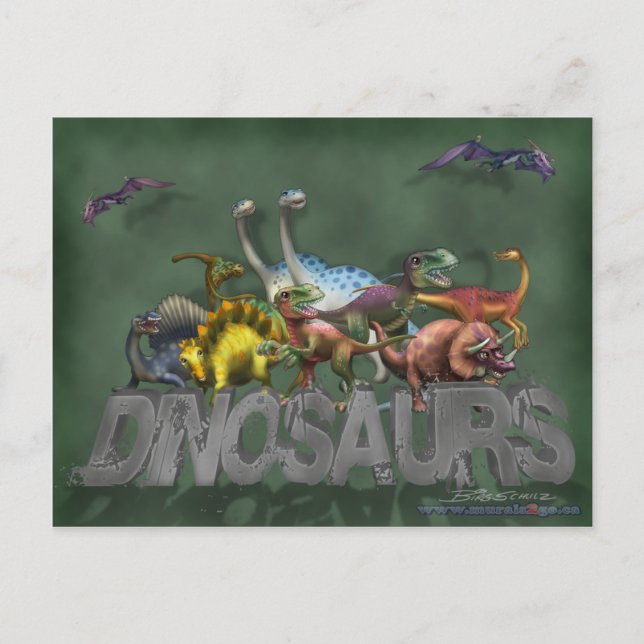 Carte Postale Dinosaurs (Devant)