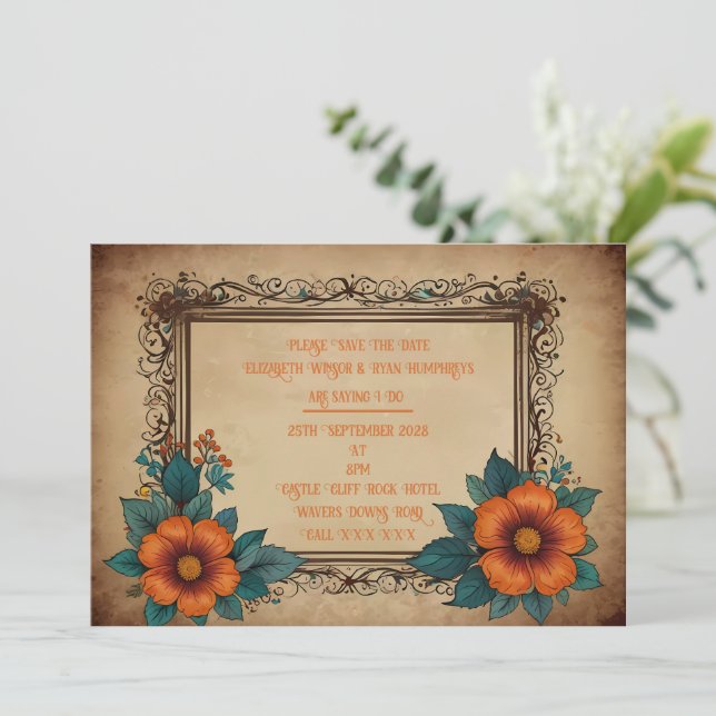 Carte postale d'invitation (Debout devant)