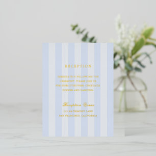 Carte Postale D'invitation À Feuilles D'aluminium Carte d'enveloppe en aluminium de mariage à rayure