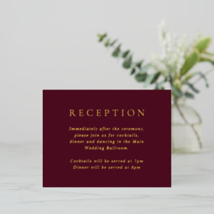 Carte Postale D'invitation À Feuilles D'aluminium Carte d'invitation de mariage élégante en feuille 