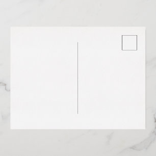 Carte Postale D'invitation À Feuilles D'aluminium Carton d'invitation alu