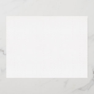 Carte Postale D'invitation À Feuilles D'aluminium Carton d'invitation alu