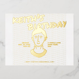 Carte Postale D'invitation À Feuilles D'aluminium Elegant Wedding RSVP Card – Minimalist Design with