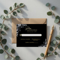 Élégante Réponse de Mariage Florale Minimaliste No