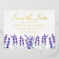 Jardin de fleurs de lavande d'aquarelle Enregistre