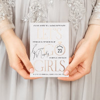 Minimal Blanc Lets Go Girls Bachelorette Party