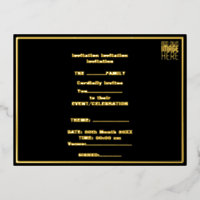 MODÈLE DE TEXTE D'IMAGE NOIRE SIMPLE ET MODERNE