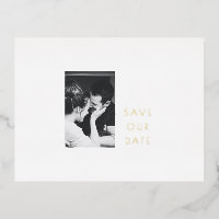 Photo minimaliste moderne Gold Foil Enregistrer la