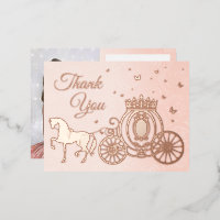 Photo Princess Carriage Rose Gold Merci à huile