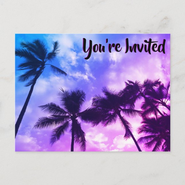 Carte postale d'invitation à une fête d'anniversai (Devant)
