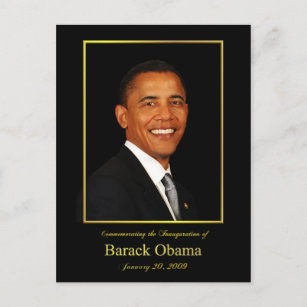 Carte postale d'invitation d'inauguration d'Obama