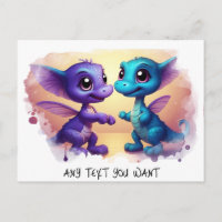 *~* Carte postale d'invitation Dino Dance AP48 PHO