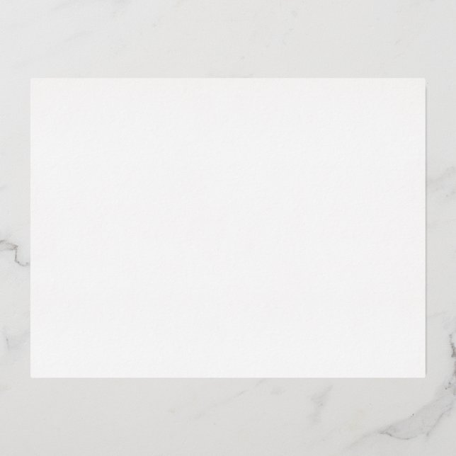 Carte postale d'invitation en aluminium (Recto)
