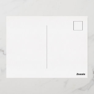 Carte postale d'invitation en aluminium
