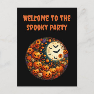 Carte postale d'invitation modifiable pour une fêt