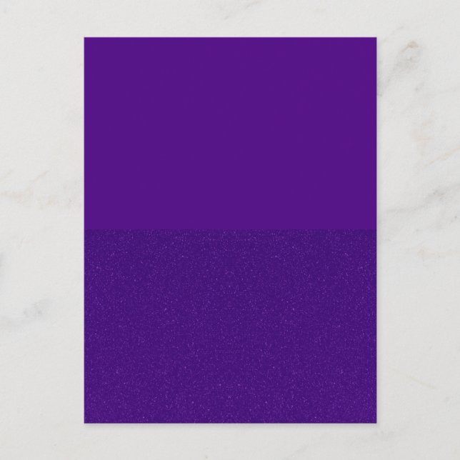 Carte postale d'invitation Paillettes Violettes –  (Devant)