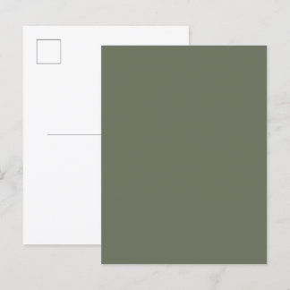 Carte postale d'invitation personnalisée Vert mous