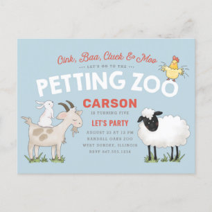 Carte postale d'invitation pour l'anniversaire d'u