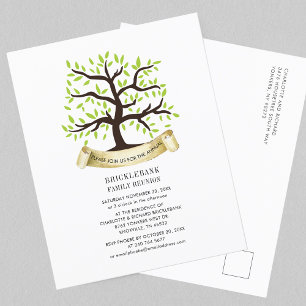 Carte postale d'invitation pour réunion de famille