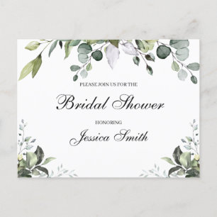 Carte postale d'invitation pour une douche de mari