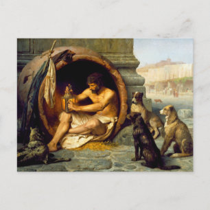 Carte Postale Diogenes par Jean-Leon Gerome