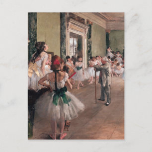 Carte Postale Diplôme Ballet Peinture, Classe Old Ballet