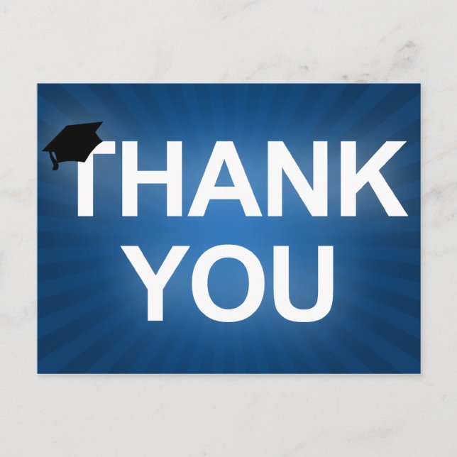 Carte Postale diplôme cap : bold merci (Devant)