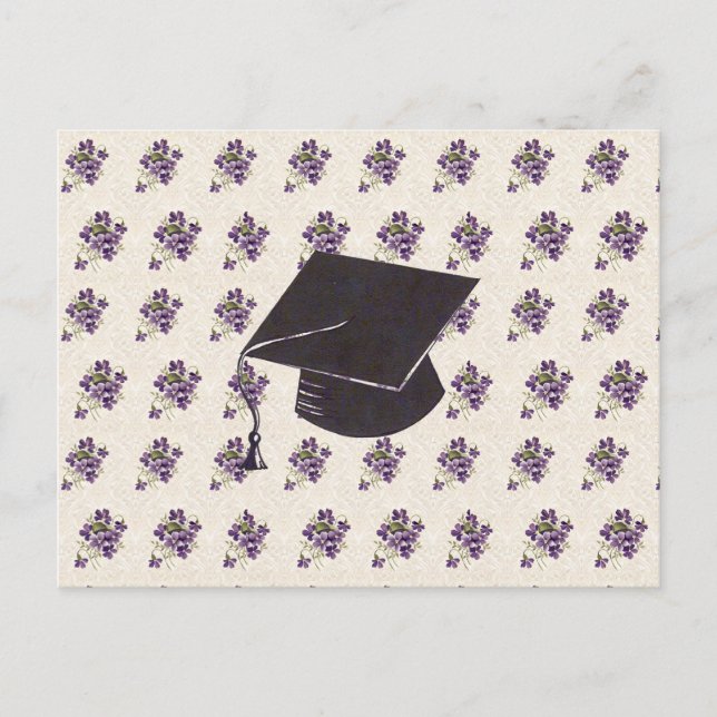 Carte Postale Diplômé floral  (Devant)