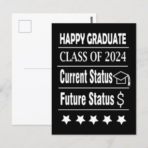 Carte Postale Diplômé Heureux Remise des diplômes
