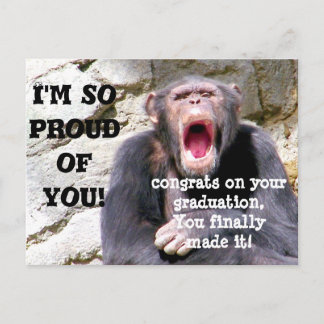 Carte Postale Diplômé, Je suis fier de toi__