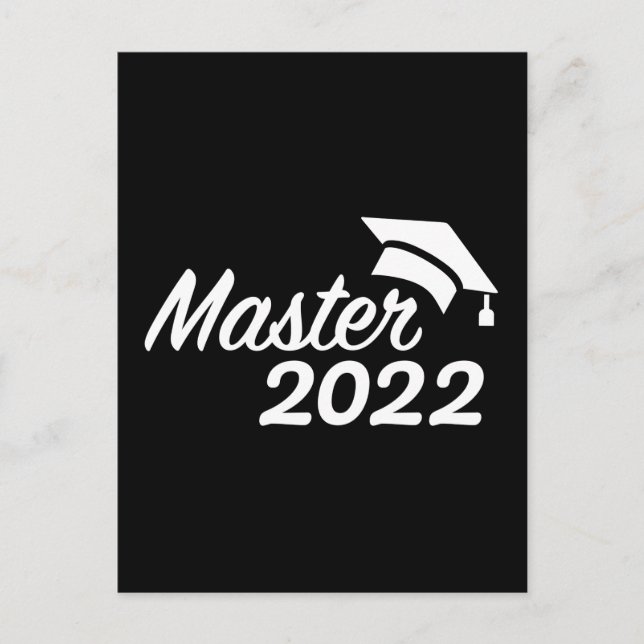 Carte Postale Diplôme Master 2022 (Devant)