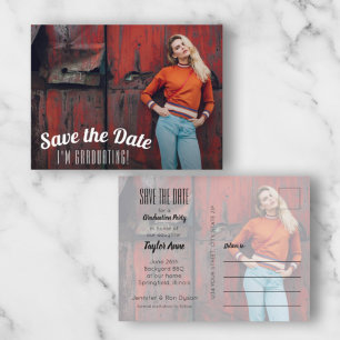 Carte Postale Diplôme photo Enregistrer la date