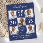 Carte Postale Diplômée 5 Photo Personnalisée Merci de diplôme<br><div class="desc">Présentant nos cartes de remerciement pour notre exquise graduation personnalisée, la façon parfaite d'express votre gratitude et votre appréciation dans le style. Conçues pour les diplômés modernes, ces cartes présentent une présentation élégante et élégante, agrémentée d'une option de collage photo chic, vous permettant de présenter jusqu'à six de vos souvenirs...</div>