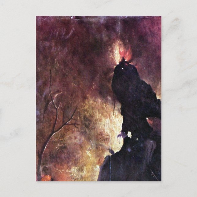 Carte Postale Diptyque avec des scènes d'enfer (Devant)
