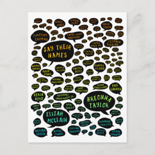 Carte Postale dire leurs noms arc-en-ciel