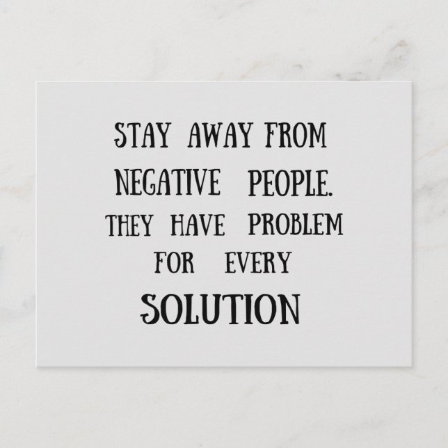 Carte Postale dire sage sur la vie (Devant)