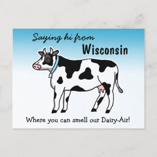 Carte Postale Dire son Wisconsin où vous pouvez sentir notre Lai