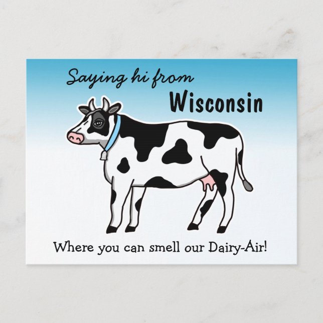 Carte Postale Dire son Wisconsin où vous pouvez sentir notre Lai (Devant)