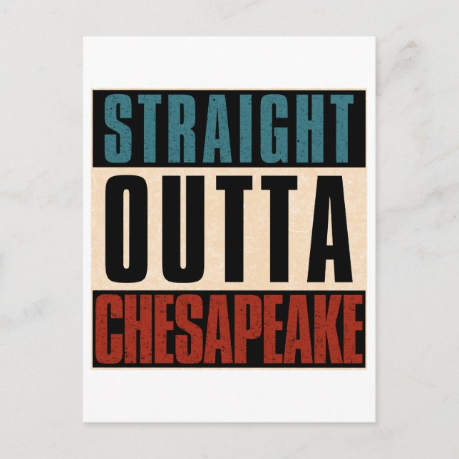 Carte Postale Direct Outta Chesapeake Virginia VA (Devant)
