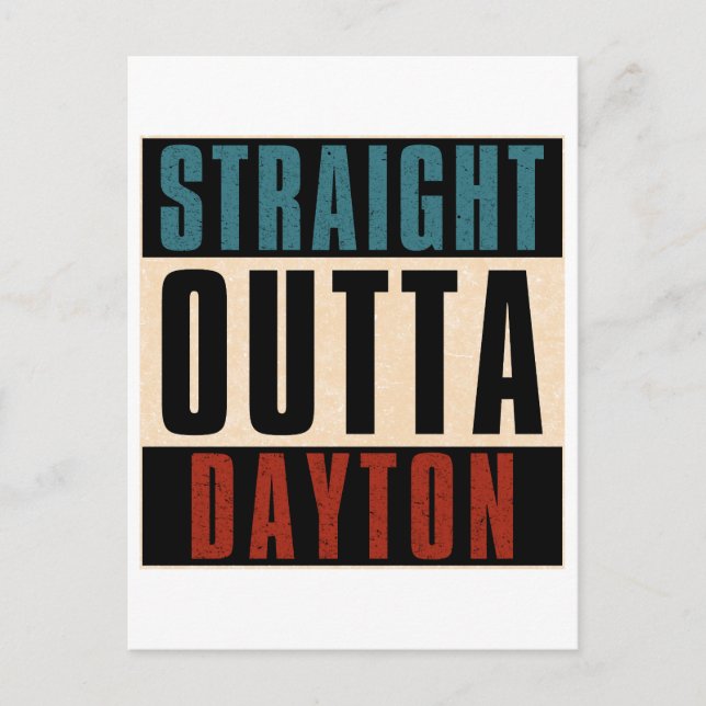 Carte Postale Directement de Dayton Ohio OH (Devant)