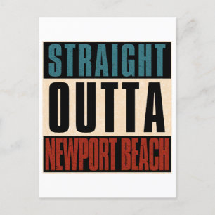 Carte Postale Directement en dehors de Newport Beach Californie 