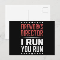 Directeur de Feu d'Artifice Je cours Vous courez D