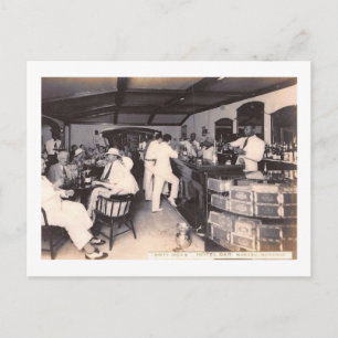 Carte Postale Dirty Dick's Hotel Bar, Nassau, Bahamas Vintage