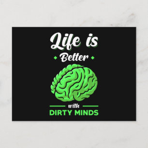 Carte Postale Dirty Thoughts Drôle Dire