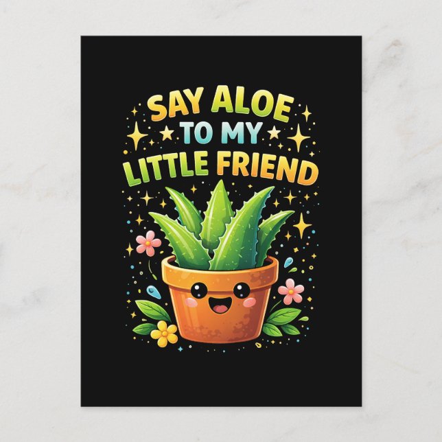 Carte Postale Dis Aloe à Mon Petit Copain (Devant)