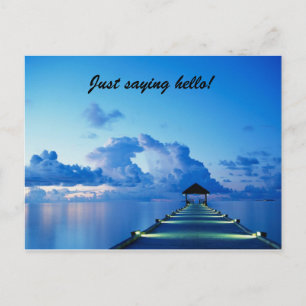 Carte Postale Dis bonjour !