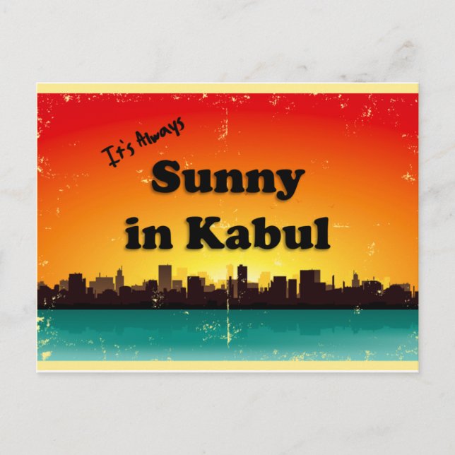 Carte Postale Dis bonjour de Kaboul ! (Devant)