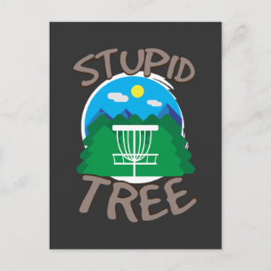 Carte Postale Disc Golf - Arbre Stupide